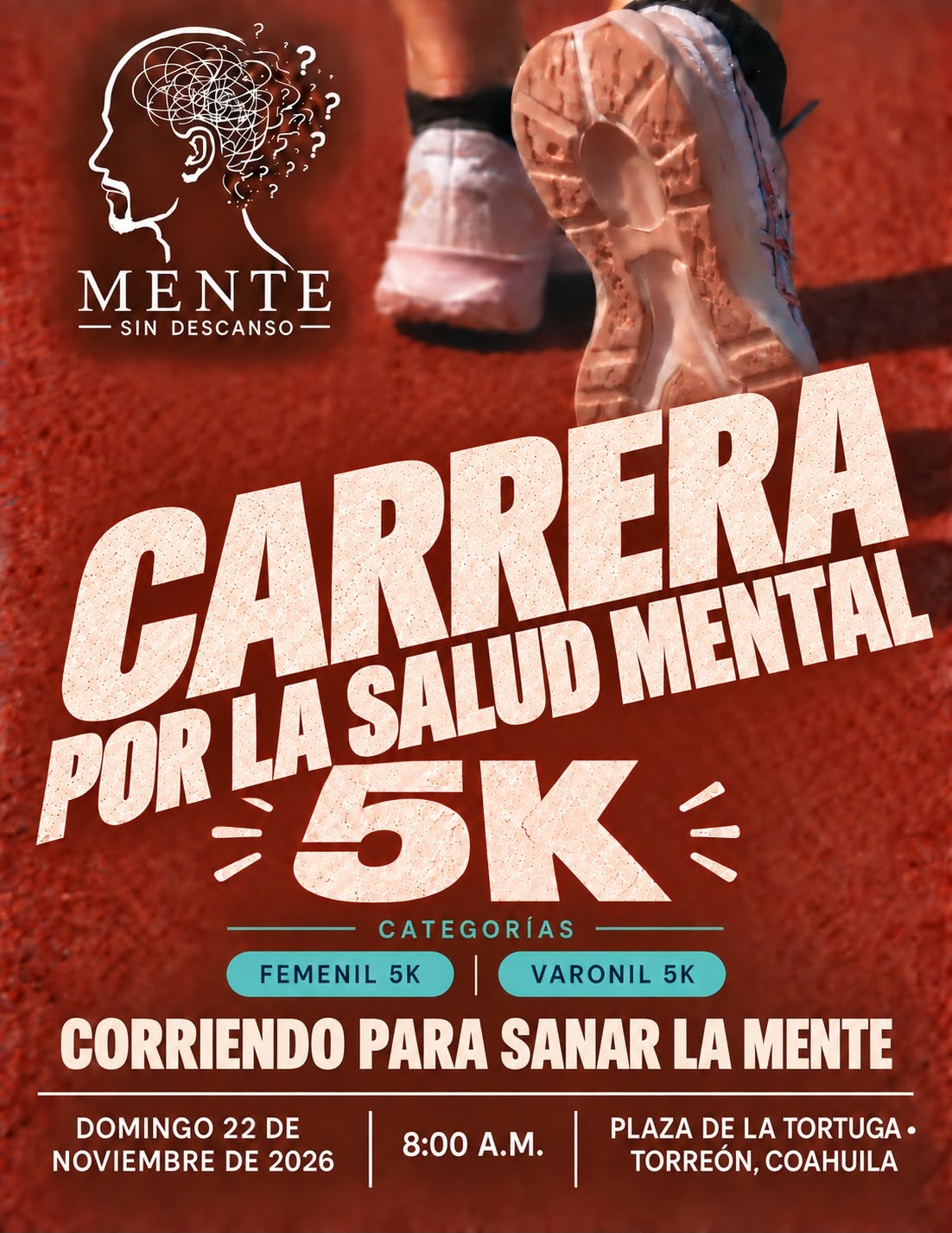 POR LA SALUD MENTAL 5K & 3K TORREON 2026